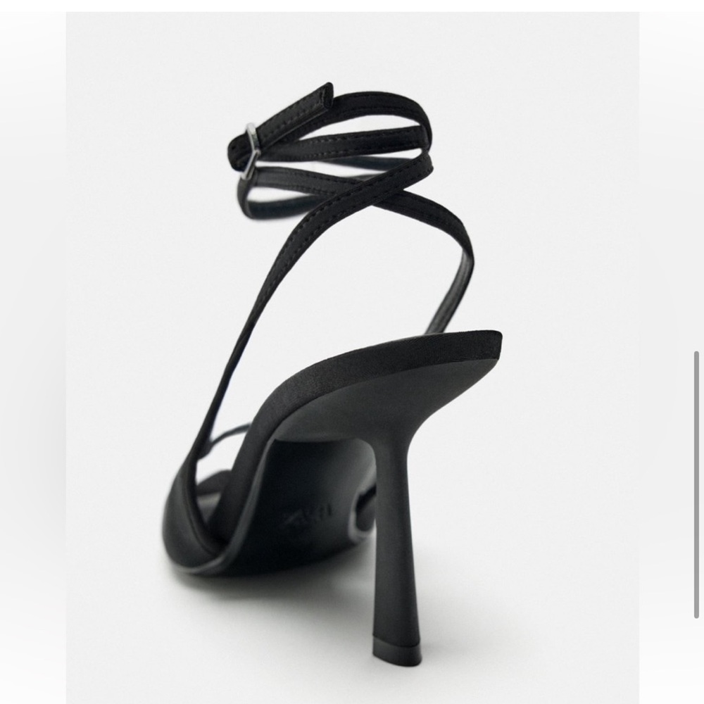 ZARA MESH HEELED SANDALS - Picture 6 of 9